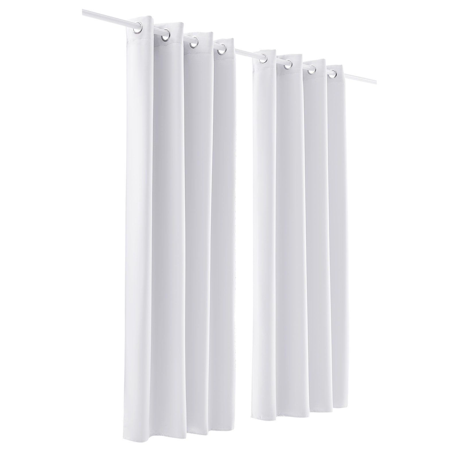 Set Of 2 Blackout Curtains With Grommets Thermal Insulated Drapes_voghion.com